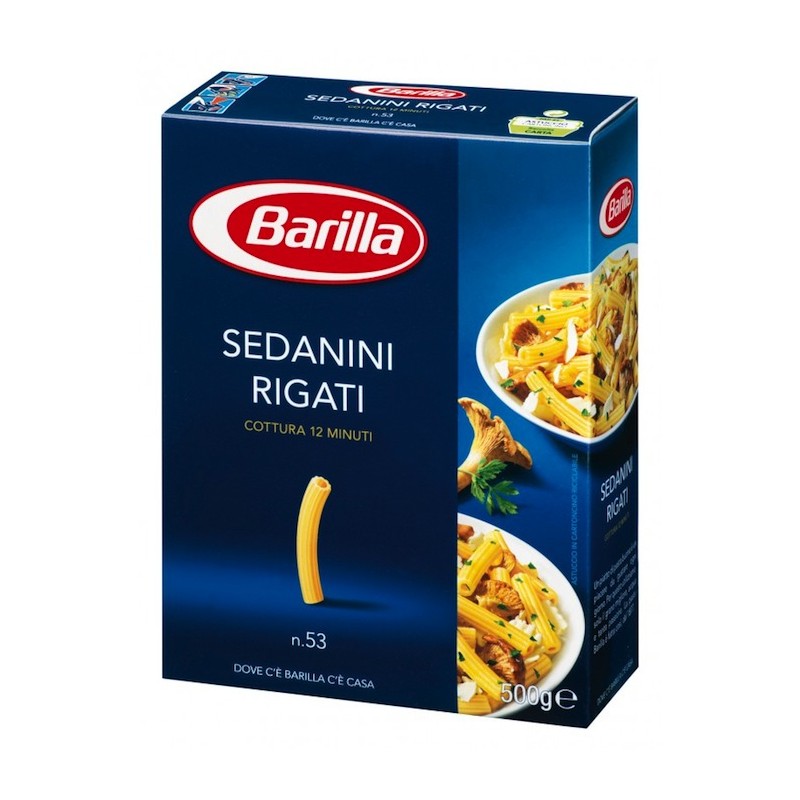 Barilla Pasta N53 Sedanini 500 g | Category DURUM WHEAT SEMOLINA