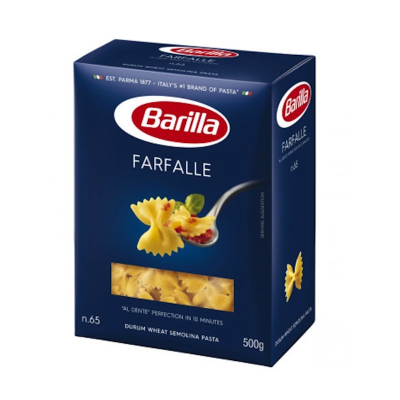 Barilla Pasta Farfalle Category WHEAT g SEMOLINA DURUM 500 N65 
