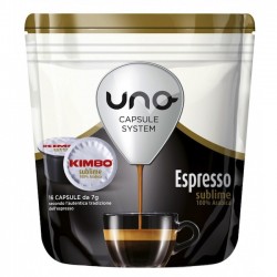 Kimbo Uno capsule system Espresso sublime 100% arabica 16...