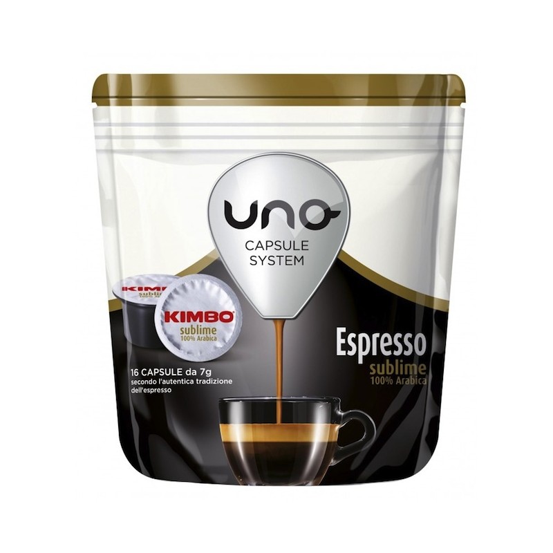 Kimbo Uno Capsule System Espresso Sublime 100% Arabica 16 x 7 g