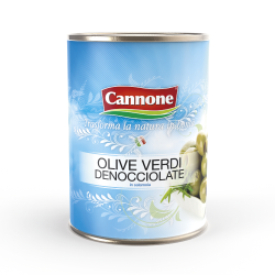 Cannone Olive Verdi Denocciolate In Salamoia Latta 5 kg