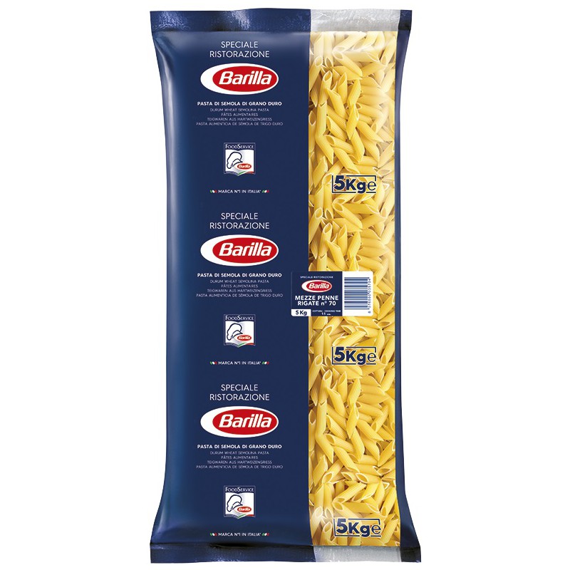 Barilla Pasta N70 Mezze Penne Rigate 5 kg | Category DURUM WHEAT SEMOLINA