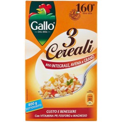 Gallo Riso Ai 3 Cereali Reis Hafer und Weizen 800 g