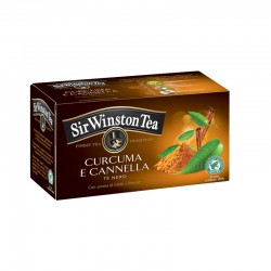 Sir Winston Tea Tè Nero Curcuma e Cannella 20 filtri