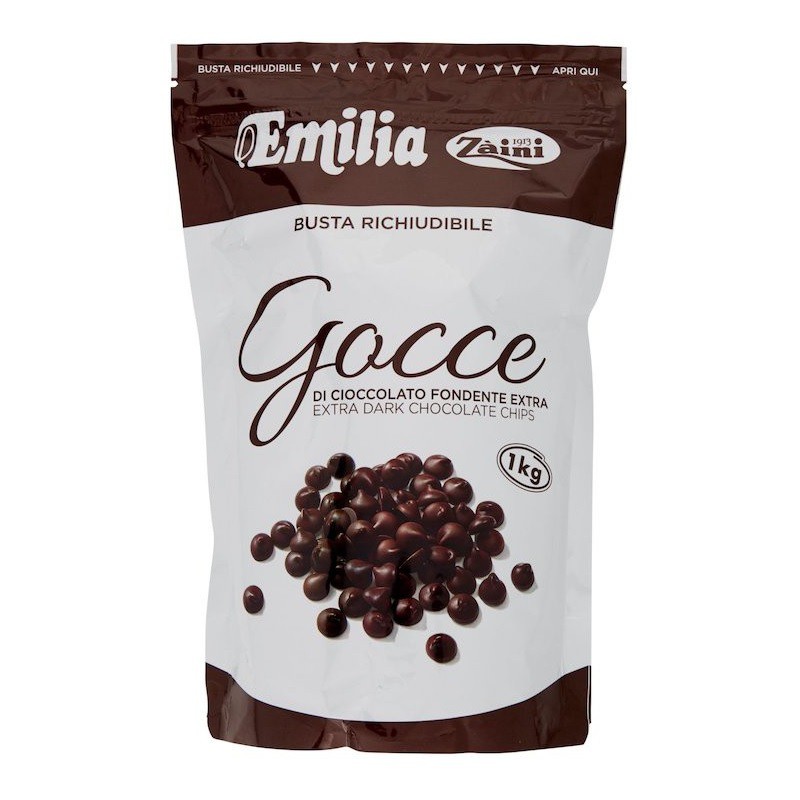 Zàini Emilia Gocce di Cioccolato Fondente Extra 1 kg
