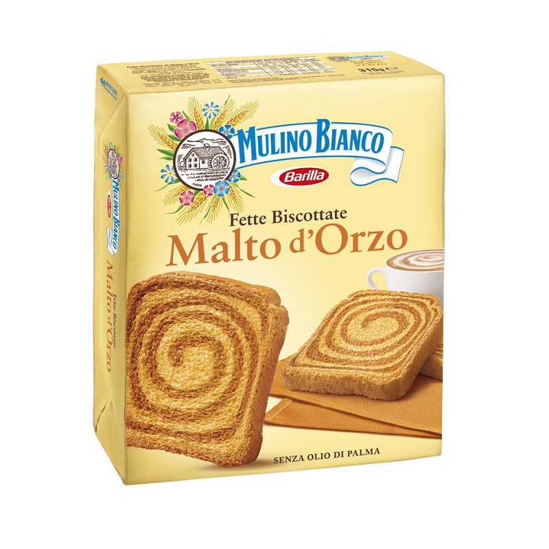 Mulino Bianco le Malto d'orzo Fette Biscottate 315 g | Category BAKERY  PRODUCTS AND SNACKS