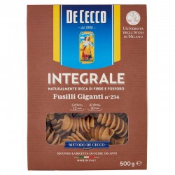 De Cecco Wholewheat Fusilli Giganti No. 234 500 g