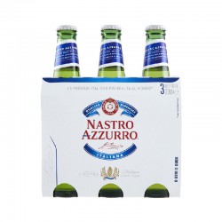 Nastro Azzurro Beer in Bottles 3 x 33 cl
