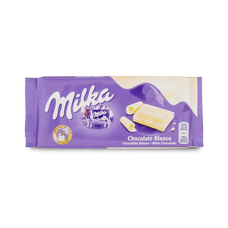 Milka Tavoletta Di Cioccolato Bianco 100 G