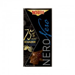 Novi Tavoletta Cioccolato Nero Nero Ecuador 75 g