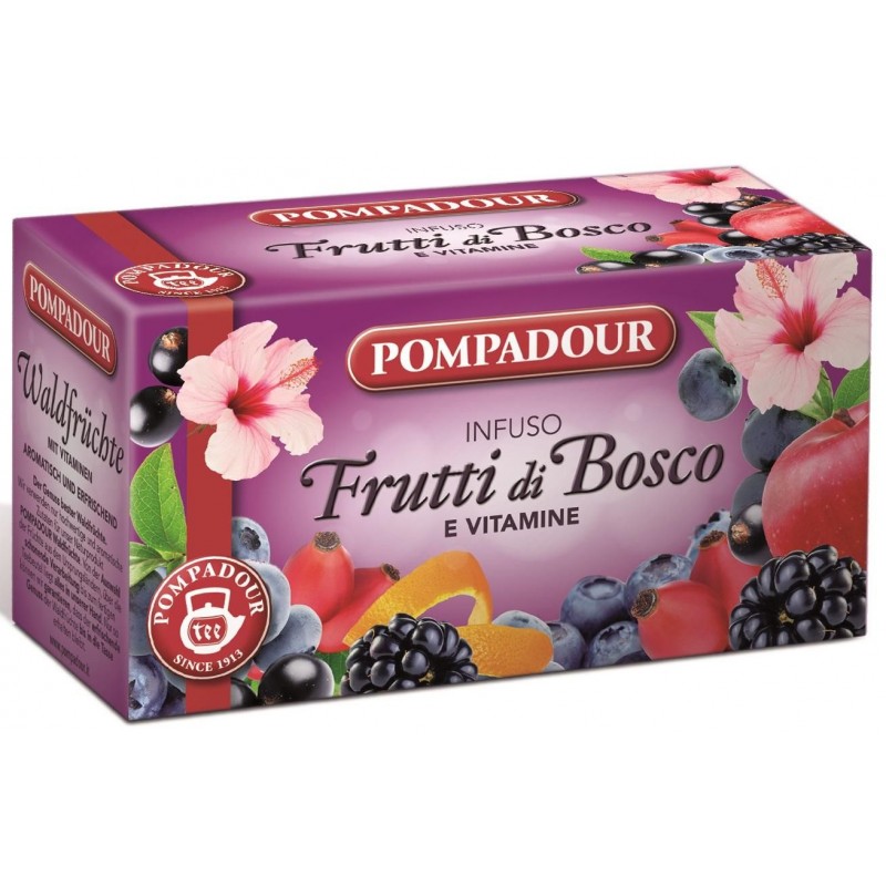 Pompadour Infuso Ai Frutti Di Bosco Con Vitamine 20 filtri | Category TEA  AND INFUSIONS